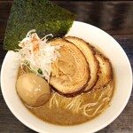 錦糸町中華そば さん式 - 特製 全部のせ 海老煮干し中華そば