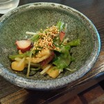 胡麻切りそばと創作串揚げ おおの - たこと水菜のぬた