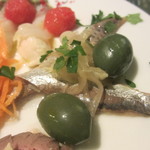 Favorita da Veronica - 真イワシのマリネ、シチリア産オリーブ