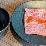 東京焼肉 黒木 - ザブトンの焼きすき(焼く前)