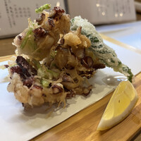 不動坂　菊地 - タコのかき揚げ