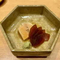 鮨 匠海 - あん肝（北海道 茅部）　奈良漬を添えて