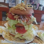 LAUNA - 日本一メガトンネイビーバーガー　1段増し　4kg