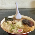らー麺　Do・Ni・Bo - 朝ラー全のせ950円を太麺に変更50円