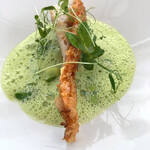 L'ORANGERIE - 金目鯛、グリーンピース