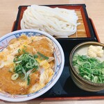どんどん - かつ丼ざるうどんセット 820円