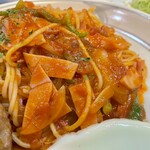 シルビア 西新井店 - ナポリの頭。ハム、玉ねぎ、ピーマンとたっぷりトマトソース