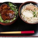 ソーキ丼 小すば Ａセット