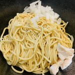 亀戸煮干中華蕎麦 つきひ - 鶏油和え玉^ - ^
