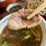 信州蕎麦 わきゅう - かもつけ蕎麦@1,230円+特盛り@300円+蕎麦つゆ追加@60円