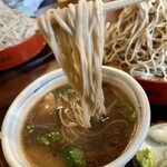 信州蕎麦 わきゅう - かもつけ蕎麦@1,230円+特盛り@300円+蕎麦つゆ追加@60円
