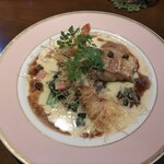 カフェテリア アメニティ - 鯛のソテーと海老のカダイフ巻