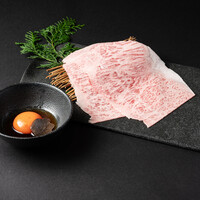 卵黄とトリュフで食べる特上サーロイン焼きすき 1枚