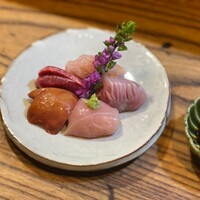 炭火焼鳥とり央 - 鳥刺し5種