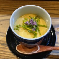 炭火焼鳥とり央 - 春野菜茶碗蒸し