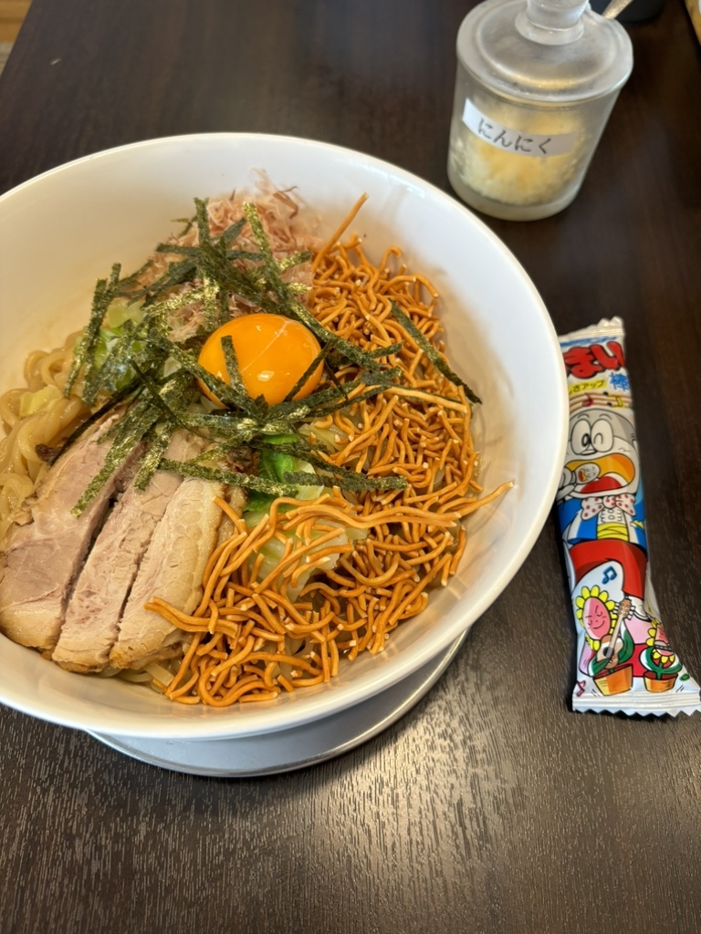 油そば 油そば 豚魂 二子新地店 TON-KON Abura Soba with a Giant Slice