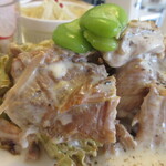 壱弐参 CAFE - 豚肉のラグー 生クリームソース