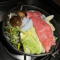 焼肉 しゃぶしゃぶ 石田屋。 北野坂店 - お店の人に作っていただきました