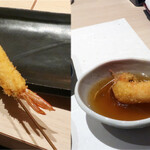 お出汁で食べる串かつと釜めしの専門店 ぎん庵 - 海老