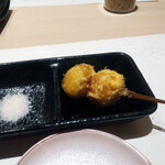 お出汁で食べる串かつと釜めしの専門店 ぎん庵 - うずら玉子