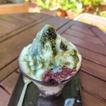 はなびのたい焼き - 抹茶あんこかき氷