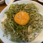 備長炭火ホルモン焼 しちりん - 新ねぎ飯