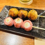 まさき - つくねとうずらベーコン