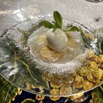 ピッツェリア エ オステリア パドリーノ - ドルチェ　桃のコンポート