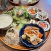 フェテカフェ - fete cafe ごはん(生姜焼き)1,400円＋さつま芋のポタージュ 温 220円