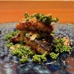 割烹 室井 - うなぎの焼き上げ方が凄すぎる。炭の香りの乗せ方も。うなぎと花山椒の香り、刺激にギュンギュンきた