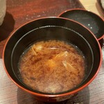 割烹 室井 - 湯葉入りお味噌汁
