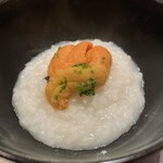割烹 室井 - 優しい香りの雲丹に雑炊が合わさってこの世の優しさを具現化してた