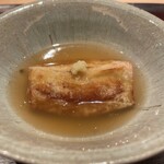 割烹 室井 - 熱々のお茄子ととろみ餡。野菜の活かし方もすごく好き。