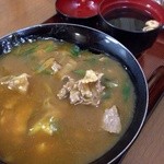 力餅食堂 - 肉カレー丼680円