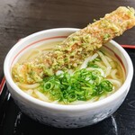 手打ち一本 まさ屋 - かけうどん320円 ちく天120円