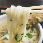 手打ち一本 まさ屋 - かけうどん320円 ちく天120円