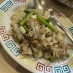 モツの朝立ち - センマイ黒胡椒炒め