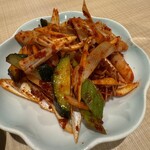 モツの朝立ち - ハチノス辛和え