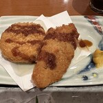 海鮮茶屋 一鮮 - 【2024.6.17(月)】日替りランチ（フライ2種＋鮮魚2種）990円のフライ2種