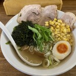 らーめん榎穏 - 榎穏らーめん（しお）コーントッピング