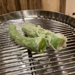 てんぷら 下村 - 伏見とうがらしは色味も良く