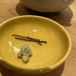 てんぷら 下村 - 山葵と塩昆布がアクセント