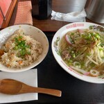 二代目清美食堂 - ちゃんらーセット900円の野菜増し100円