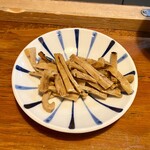 つけそば 周一 - 別注文のメンマ