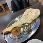 インド・ネパール料理＆バー8848 - 選べるカレーは、マトンとほうれん草チキンをチョイス(’24/06/17)