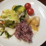 キッチン ブルー グローブ - 最後のワンプレート