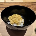 温石 - 知床牛の出汁の玉かけ