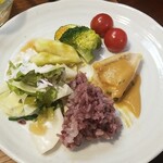 キッチン ブルー グローブ - ３たびワンプレート