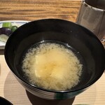 温石 - 豆腐の味噌汁