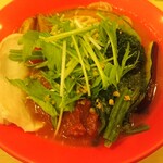 空と大地のトマト麺 Vegie  - 冷やしトマト麺チリ味プラス(1280円)